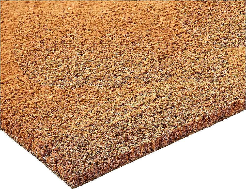 Home & More 153622436P Urban Chic Monogram Doormat (Letter P), Black/Natu...