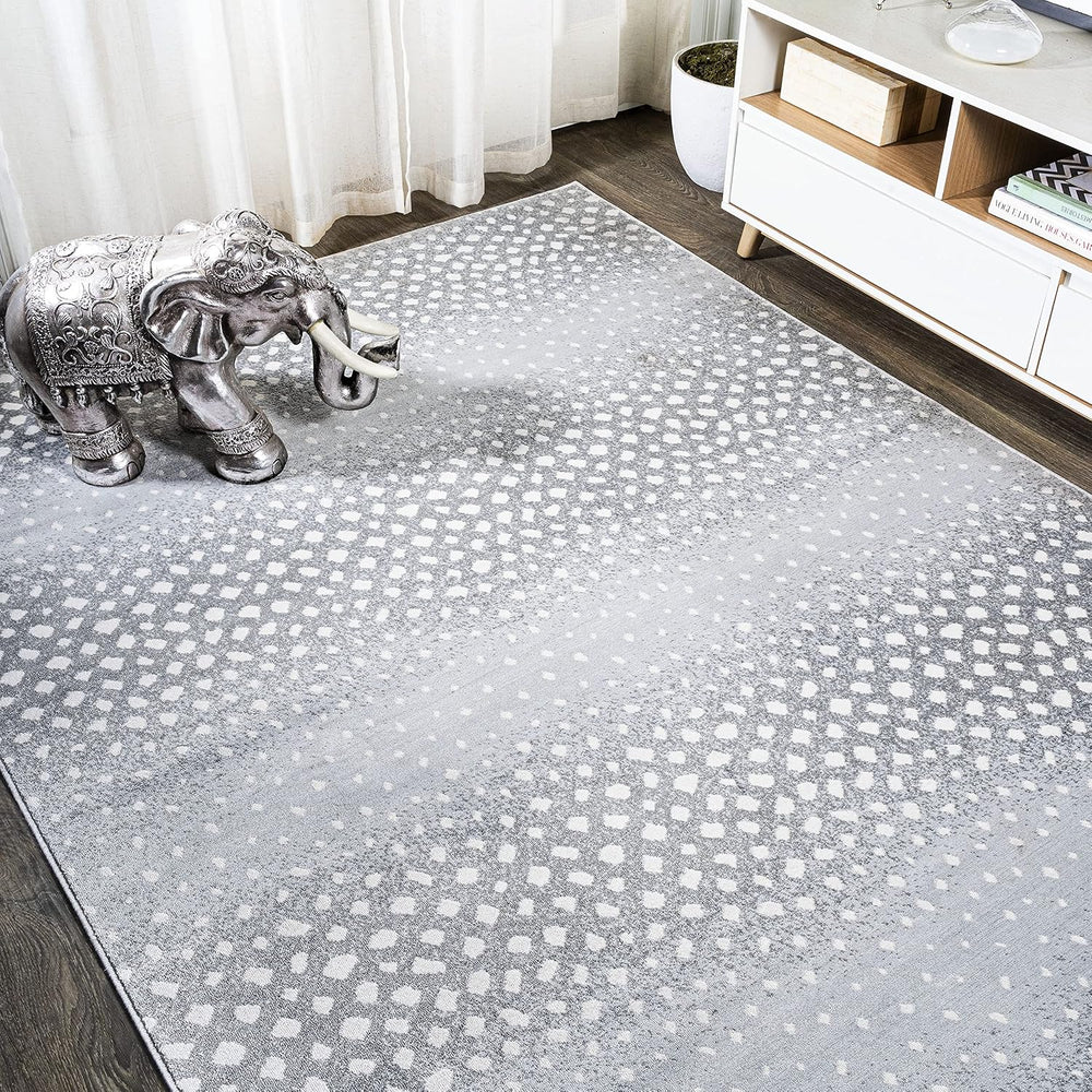 JONATHAN Y Antelope Modern Light Gray/Cream Indoor Area Rug, 8x10, Animal Pri...