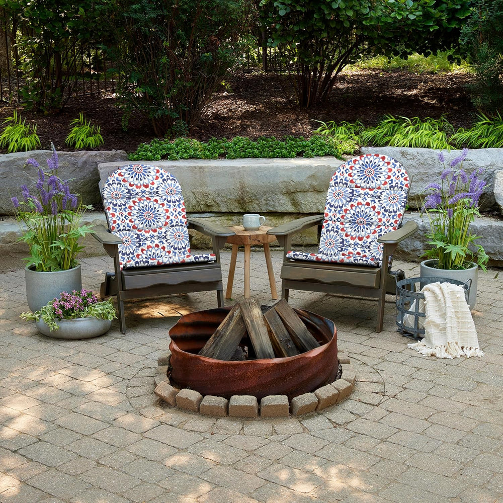 Arden Outdoor Adirondack Chair Cushion, Foam, 20x46, Clark Blue
