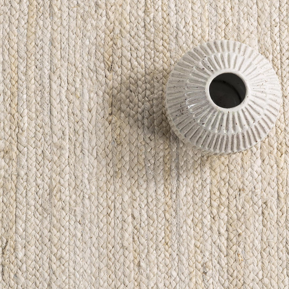 nuLOOM Rigo Off White Solid Flatweave Runner Rug, 2' x 16'