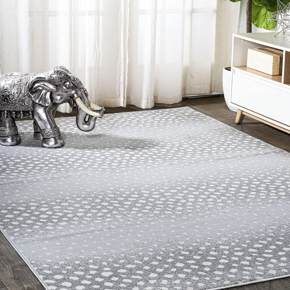 JONATHAN Y Antelope Modern Light Gray/Cream Indoor Area Rug, 8x10, Animal Pri...