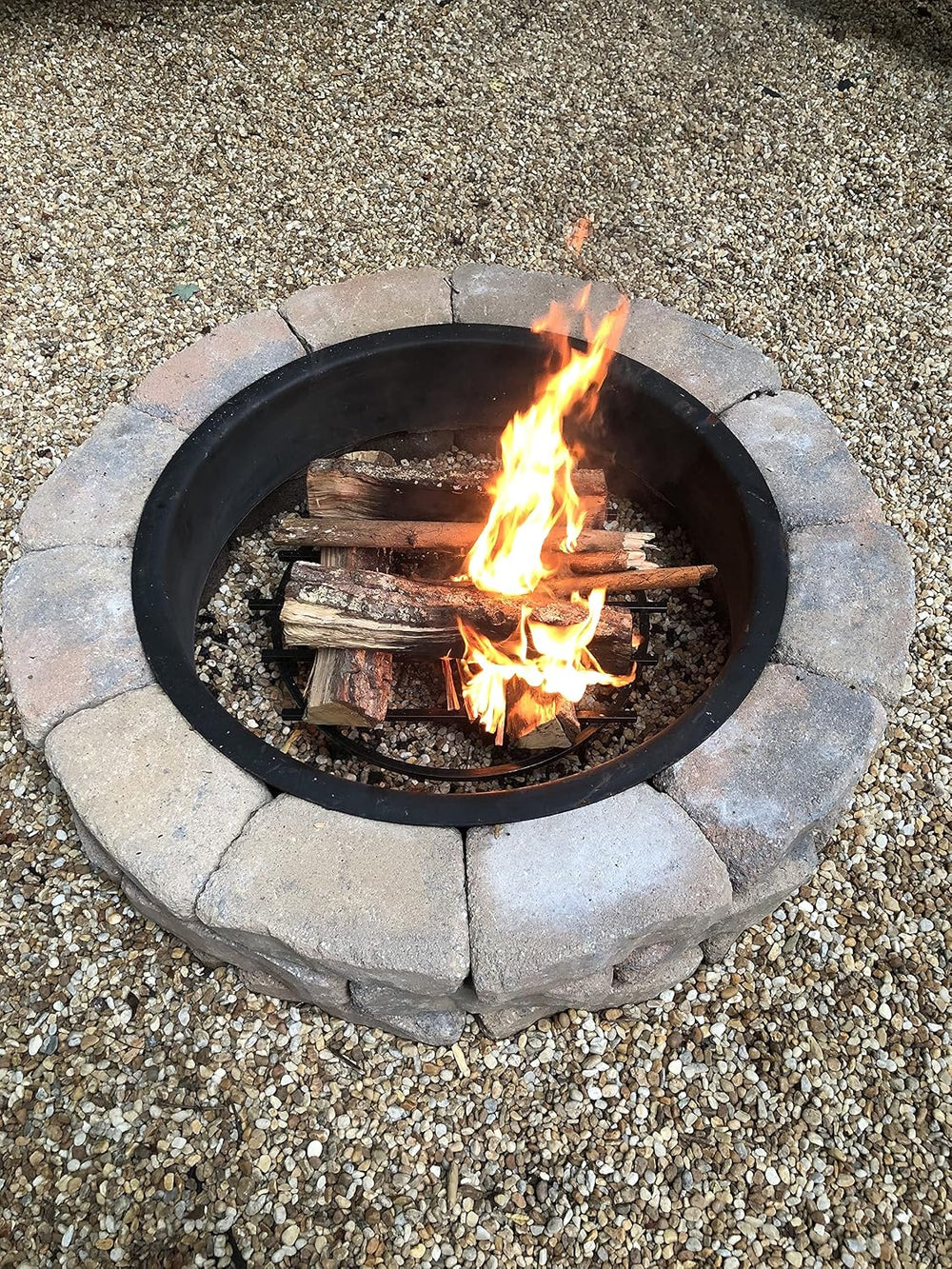 SteelFreak Classic Round Fire Pit Grate, 18 Inch Diameter - Made in the USA