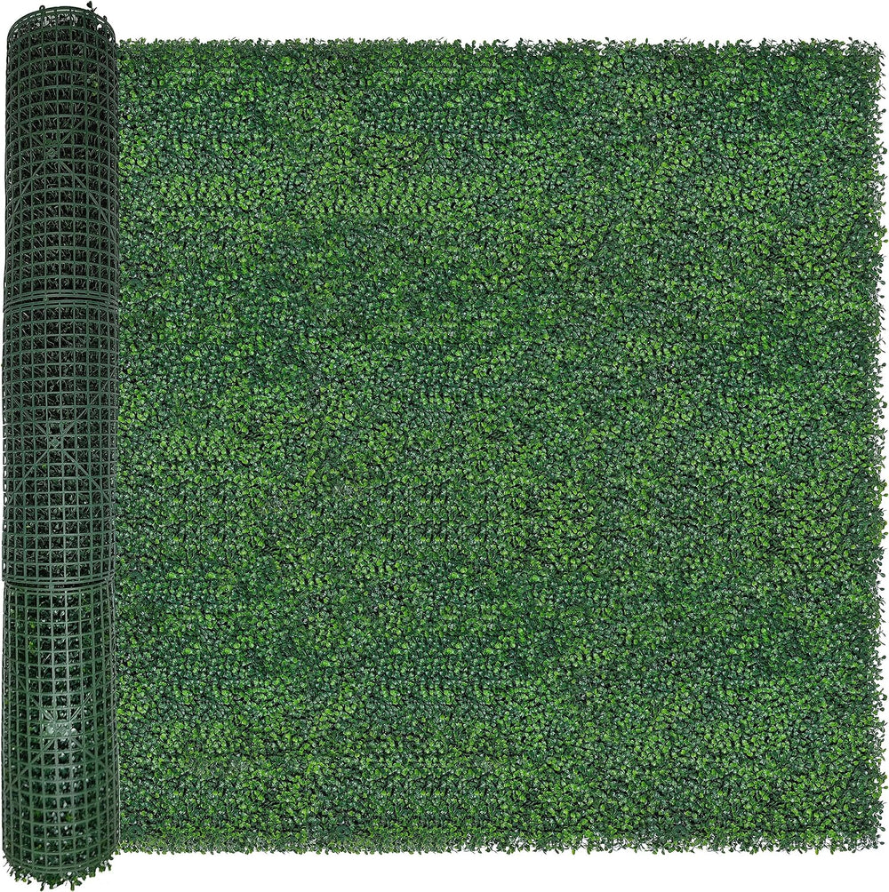 Artificial Boxwood Roll: 60 X 120 in (50 sqft) UV-Anti Faux Ivy Boxwood Hedge...