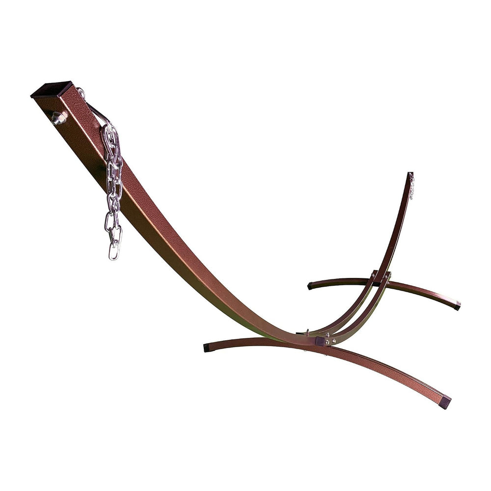 15 Ft Indoor/Outdoor Powder Coated Galvanized Steel Arc Hammock Stand. Strong...