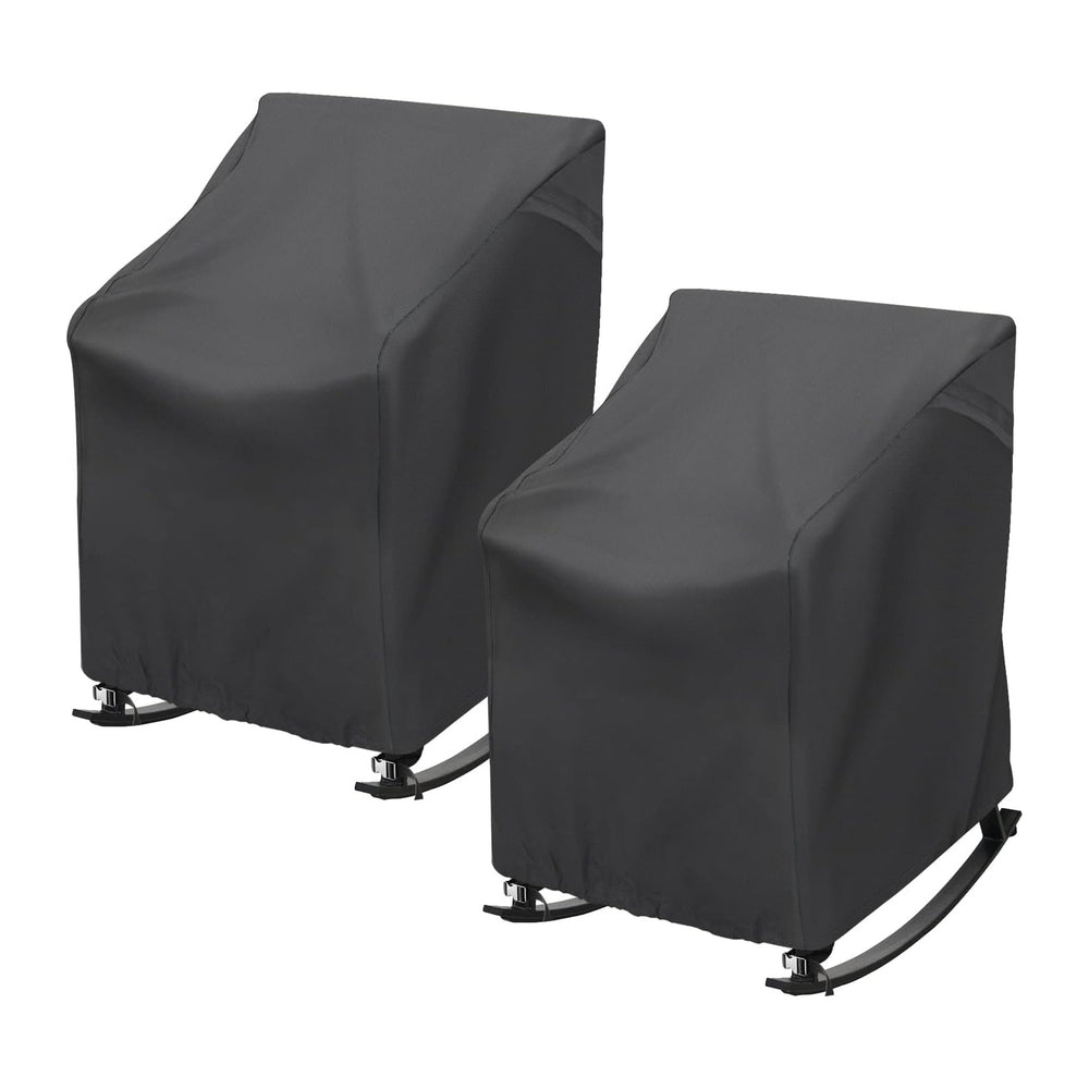 2 Pack Outdoor Rocking Chair Covers 420D Waterproof UV 27x32x39