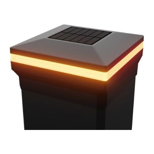 4.5" x 4.5" Composite Solar Deck Post Cap Light for a Trex Transcen...