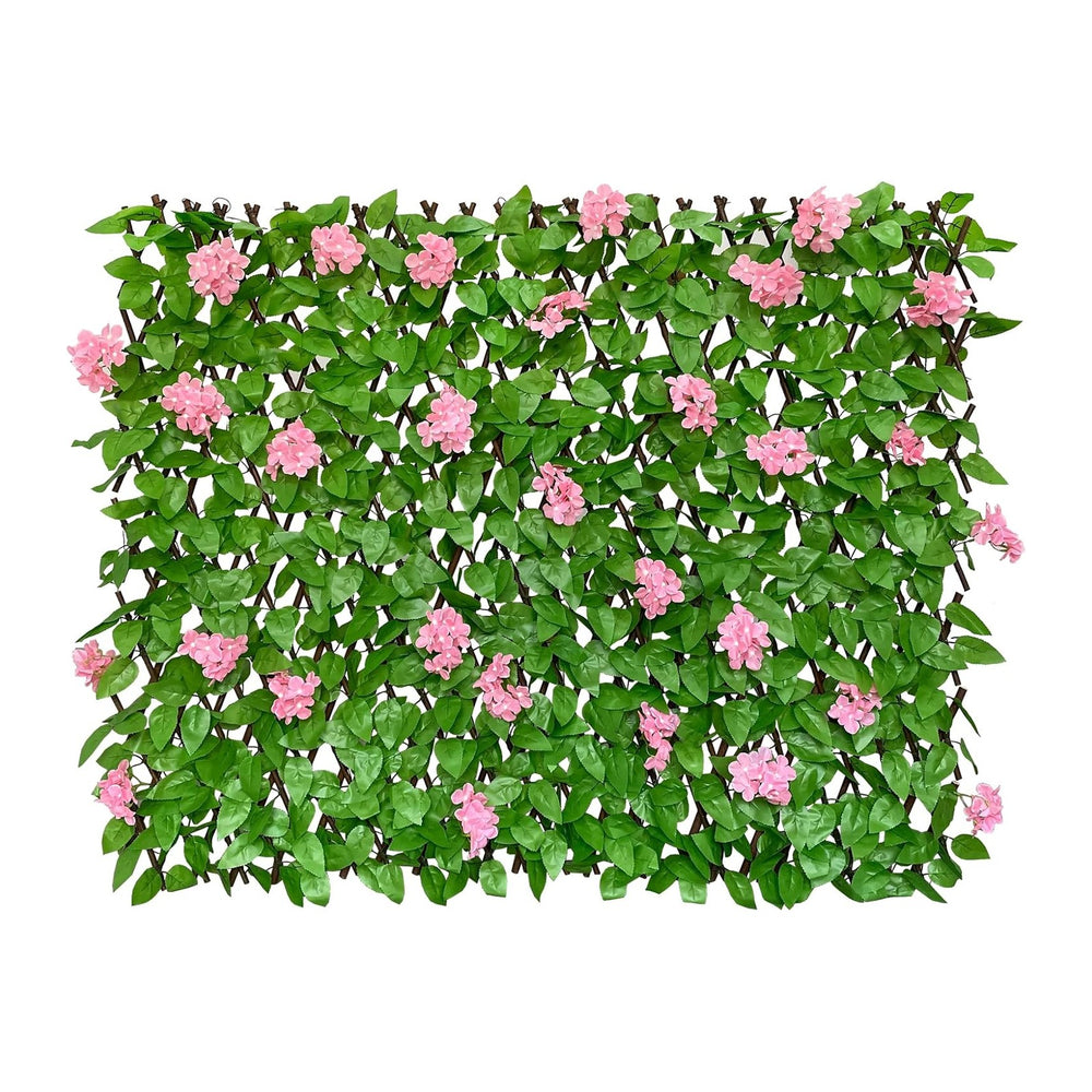 86 York Expandable Fence Privacy Screen Faux Ivy Decorative for Outdoor Garde...