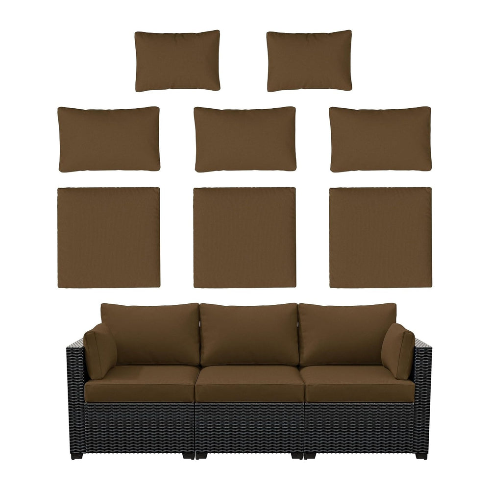 8p Outdoor Cushion Slipcovers Patio Cushion Covers Replacement, Covers Only