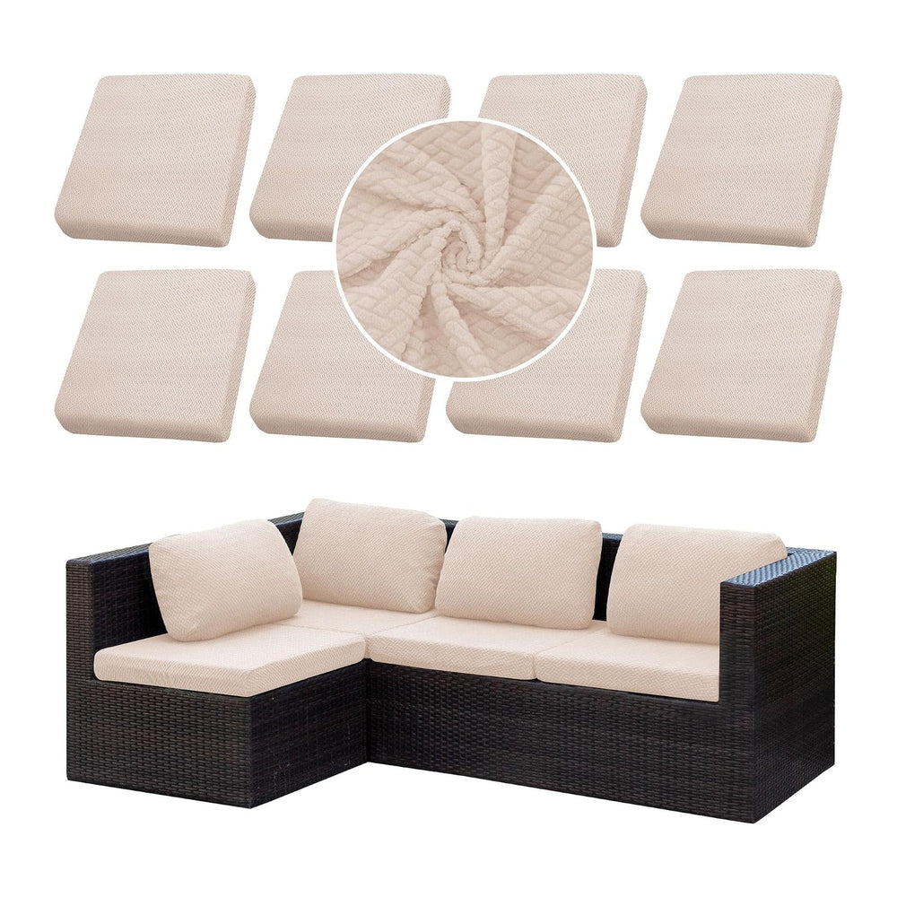 8PCS Patio Cushion Covers.Patio Furniture Couch SeatSlipcovers