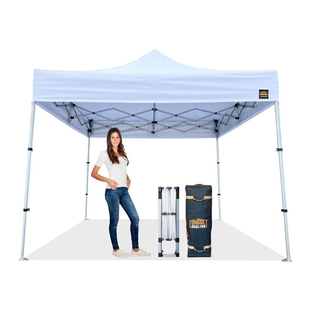 8x8 Heavy Duty Pop Up Canopy by Compact Shelter - Easy Setup, Commercial Grad...