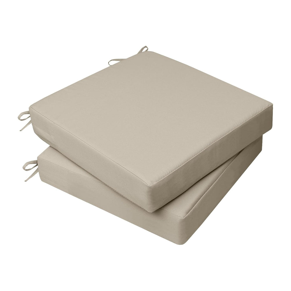AAAAAcessories Outdoor Chair Cushions, 20 x 20 x 3 inches, Set of 2