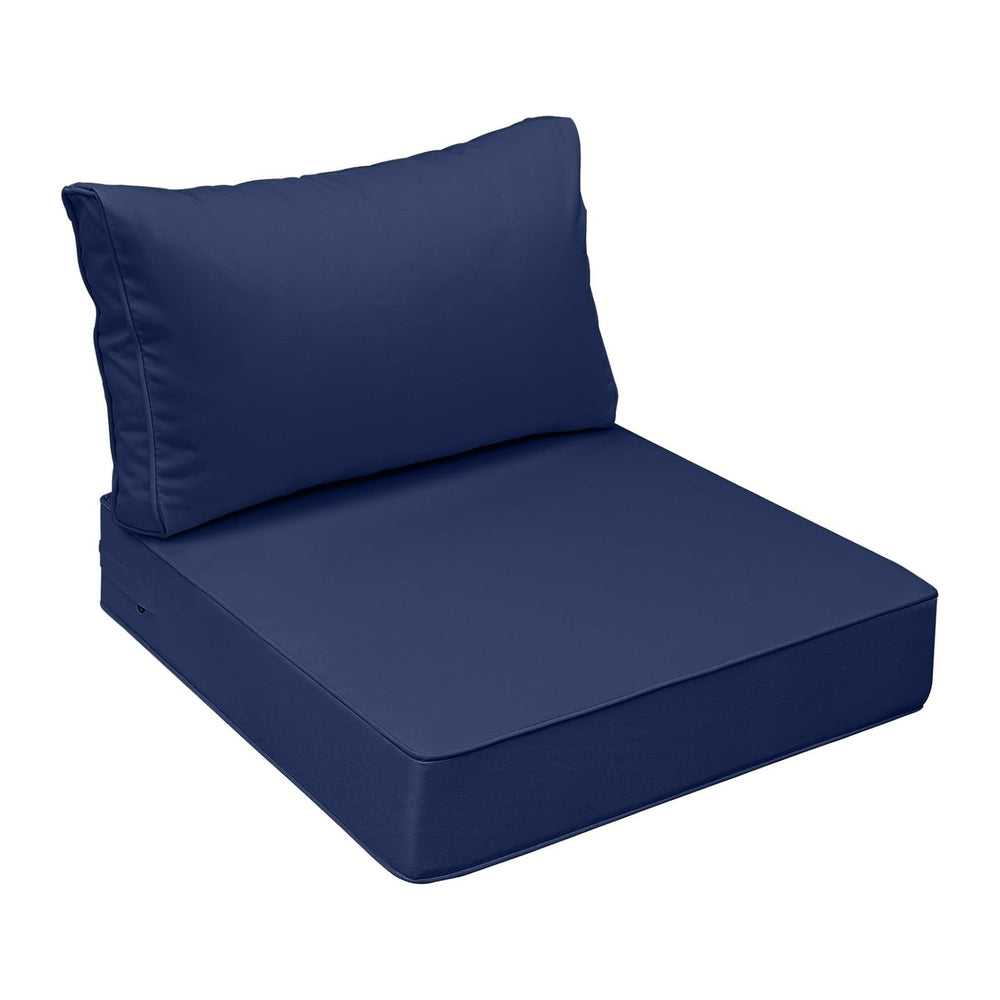 AAAAAcessories Outdoor Chair Cushions, 24 x 24 x 5 + 13.5 in, Set of 1