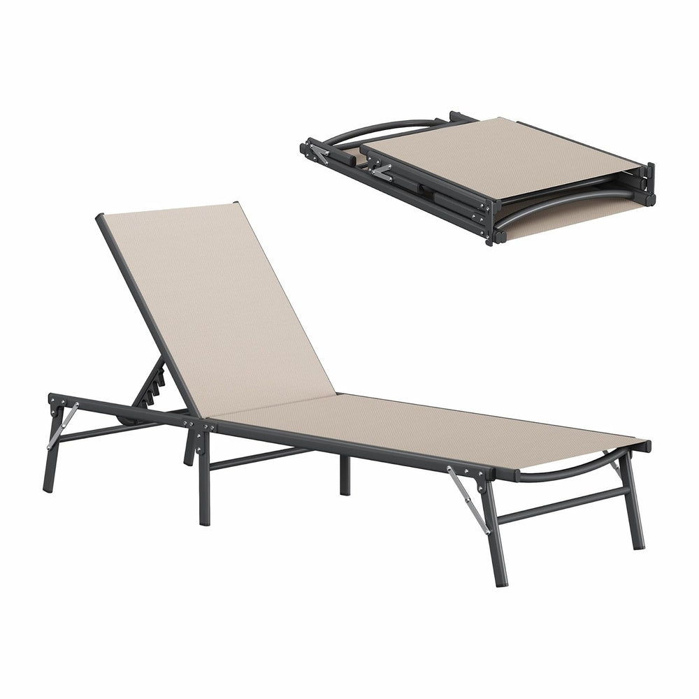 Amopatio Outdoor Lounge Chairs Poolside Chaise Lounge for Patio