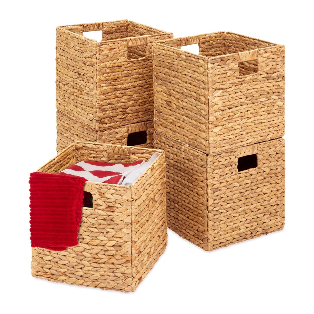 Best Choice Products 12x12in Hyacinth Baskets, Rustic Set Of 5 Multipurpose C...