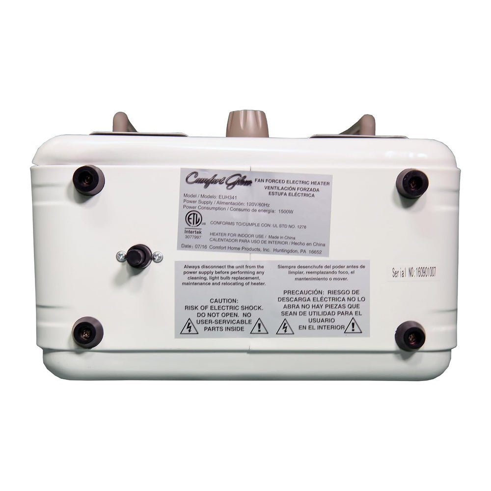 Comfort Glow EUH341 Milkhouse Style Electric Heater 5,200 Btu, White, Length:...