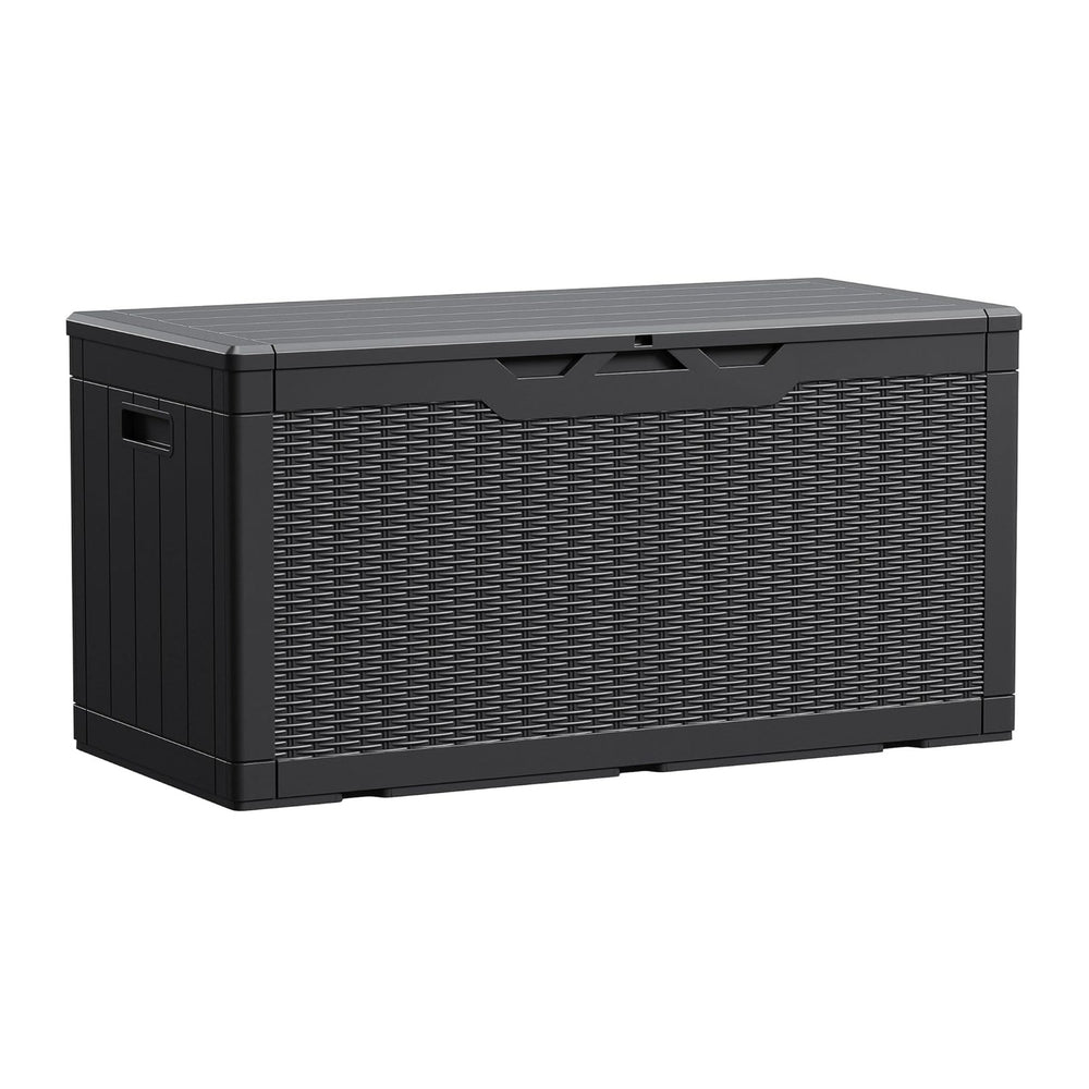 Devoko 100 Gallon Waterproof Resin Deck Box, Large Outdoor Storage Box