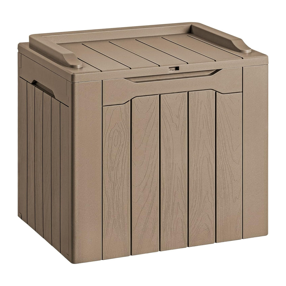 Devoko 30 Gallon Resin Deck Box Outdoor Indoor Waterproof Storage Box for Pat...
