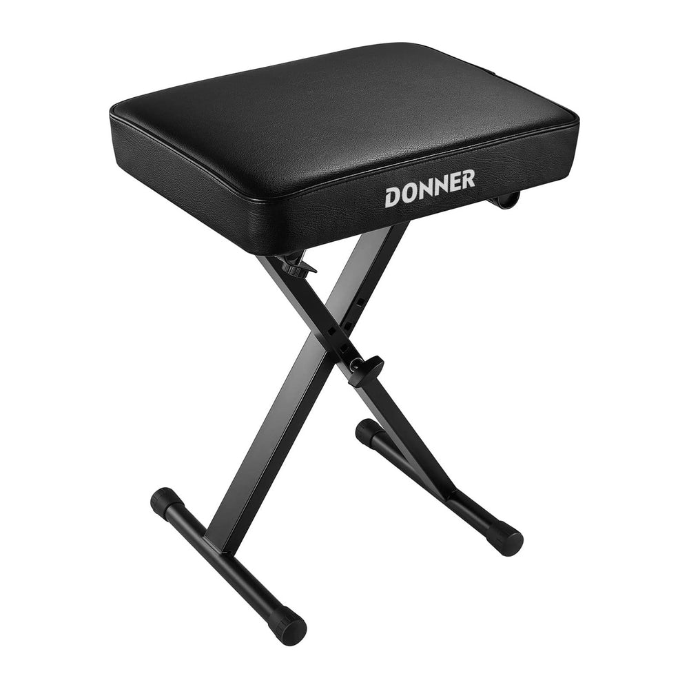 Donner Piano Bench, Adjustable Keyboard Bench Portable Stool Collapsible Chai...