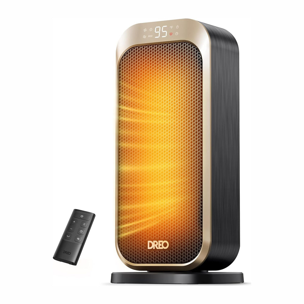 DREO Quiet Space Heater, 1500W Portable Heaters for Indoor Use with Remote