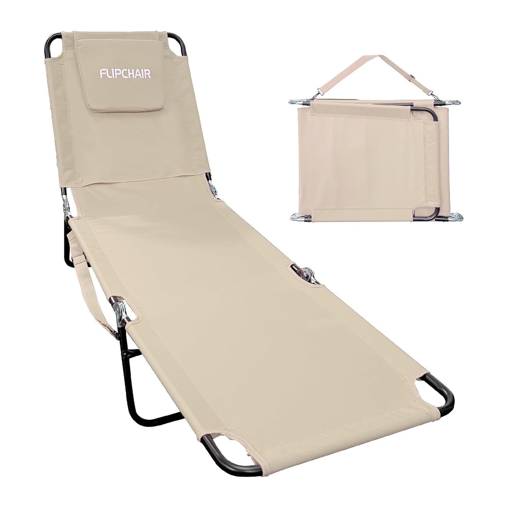 EASYGO PRODUCTS Pool Chair Chaise Lounge 2 Legs Support Polyester Material Re...