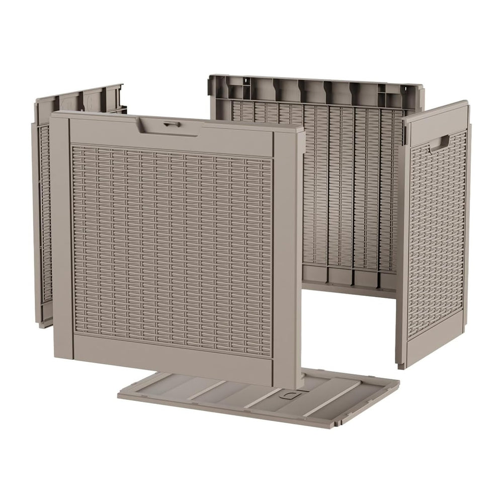 EasyUp 37 Gal Waterproof Outdoor Storage Box UV Resistant Deck Box