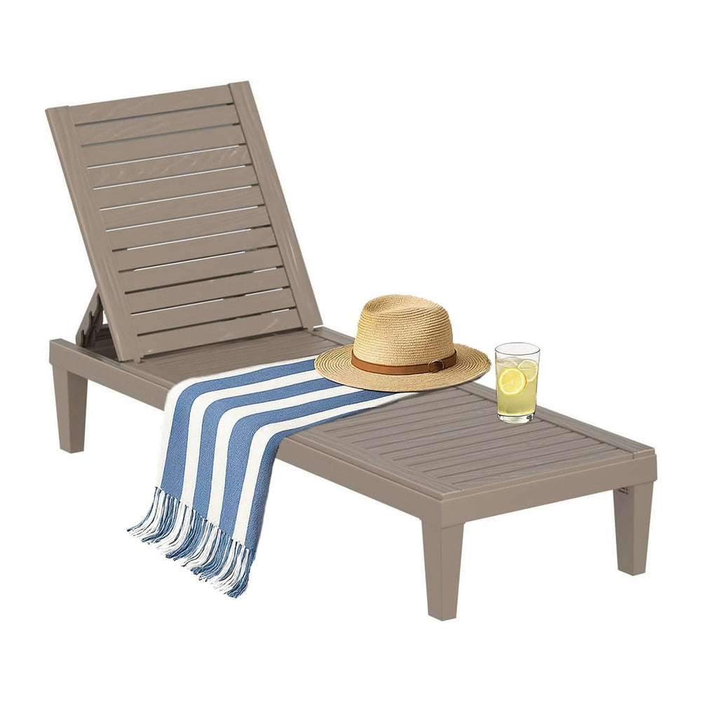 EasyUp Outdoor Chaise Lounge Chairs, 1, Grey