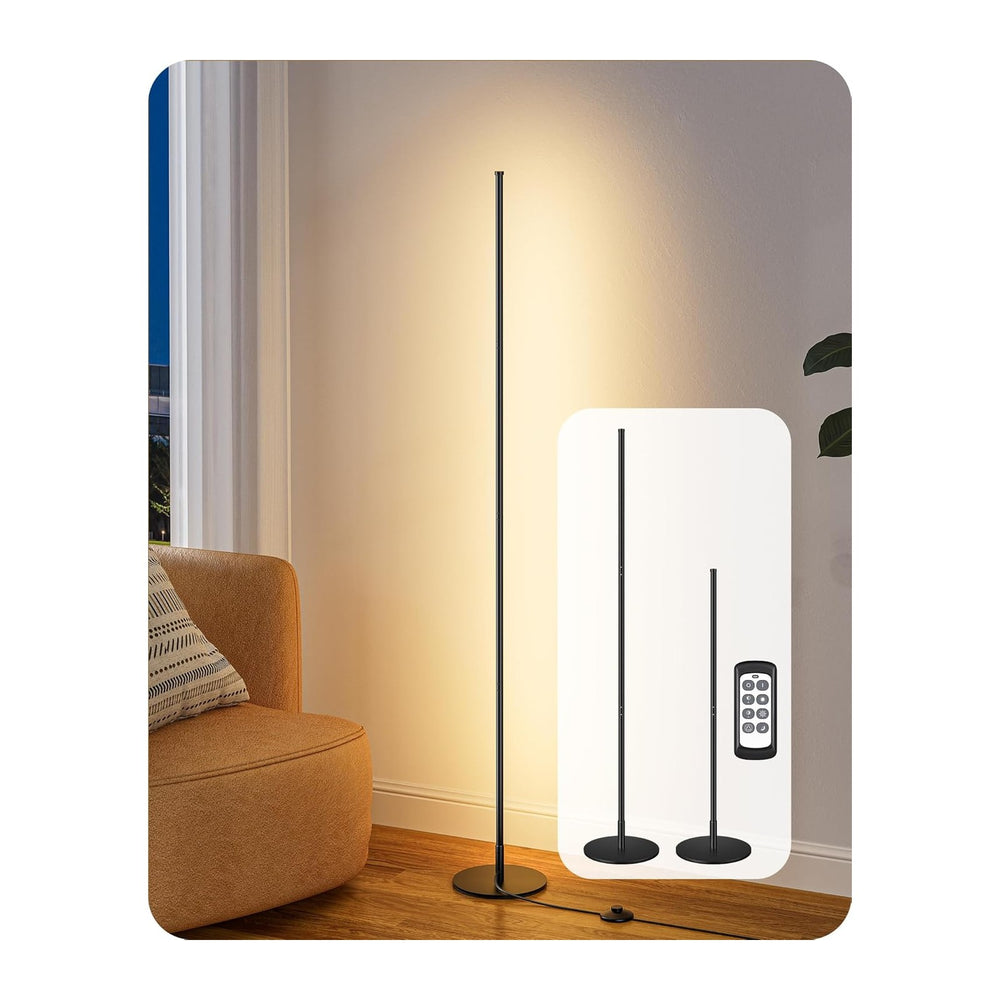 EDISHINE 59.8" Floor Lamp with Remote & 3 Height Settings, Dimmable ...
