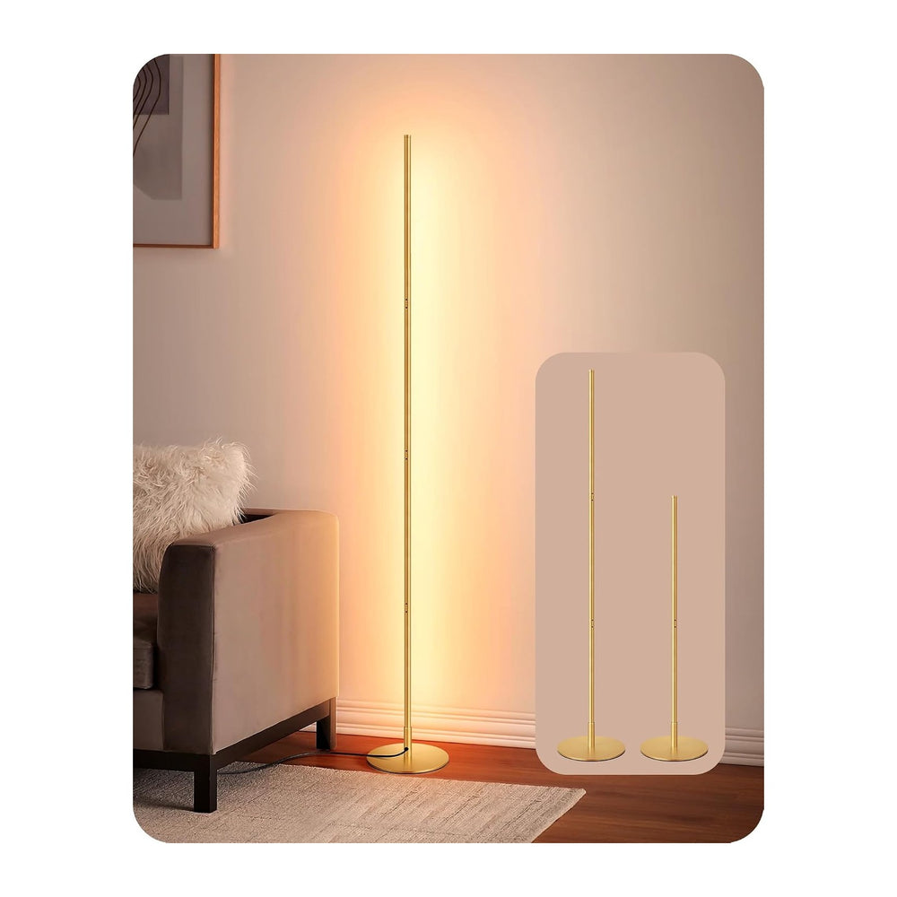 EDISHINE 59.84" Floor Lamps for Living Room, 3000K & Stepless Dimmab...