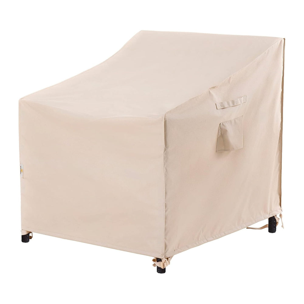 F&J Outdoors Patio Chair Covers, Beige, 33" W x 34" D x 32&quot...