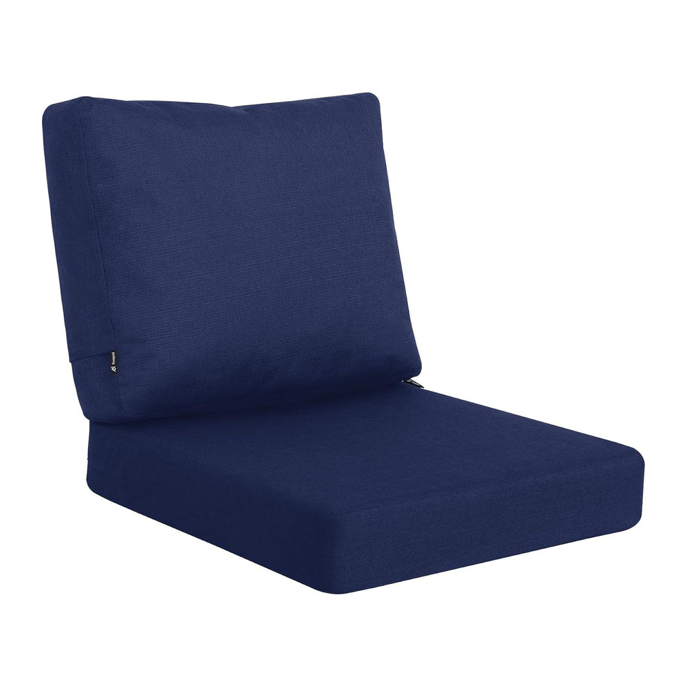 Favoyard Deep Seat Patio Cushion Set, Blue, 19 x 19 inch