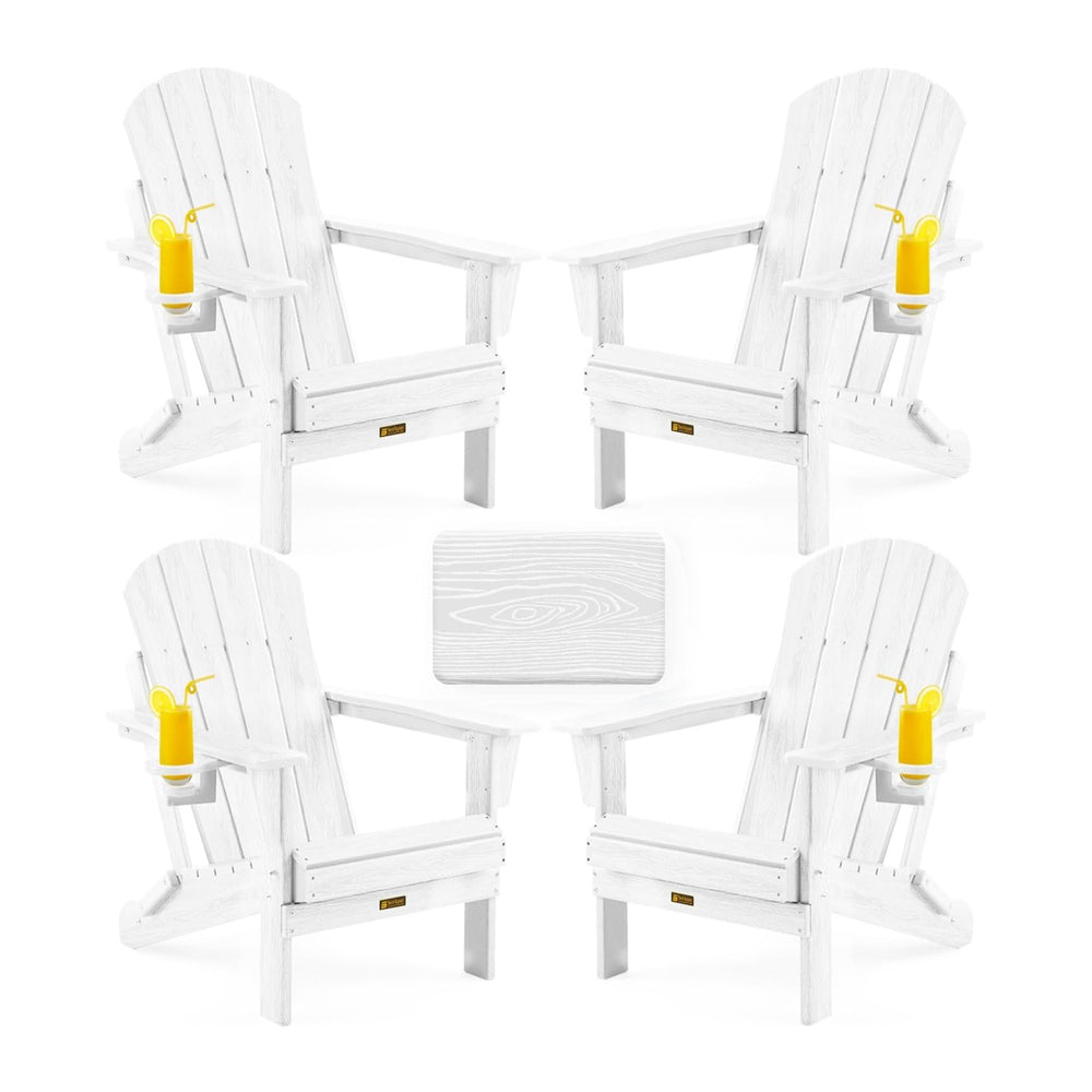 Folding Adirondack Chair, Patio Chair Wood Texture, Outdoor Chair Weather Res...