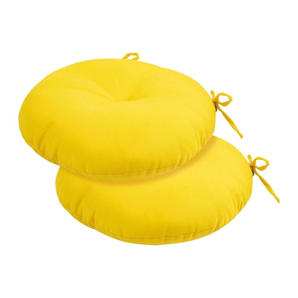 FUNHOME Bistro Chair Cushions 15 inch,Set of 2,Tufted Round Chair Cushions wi...