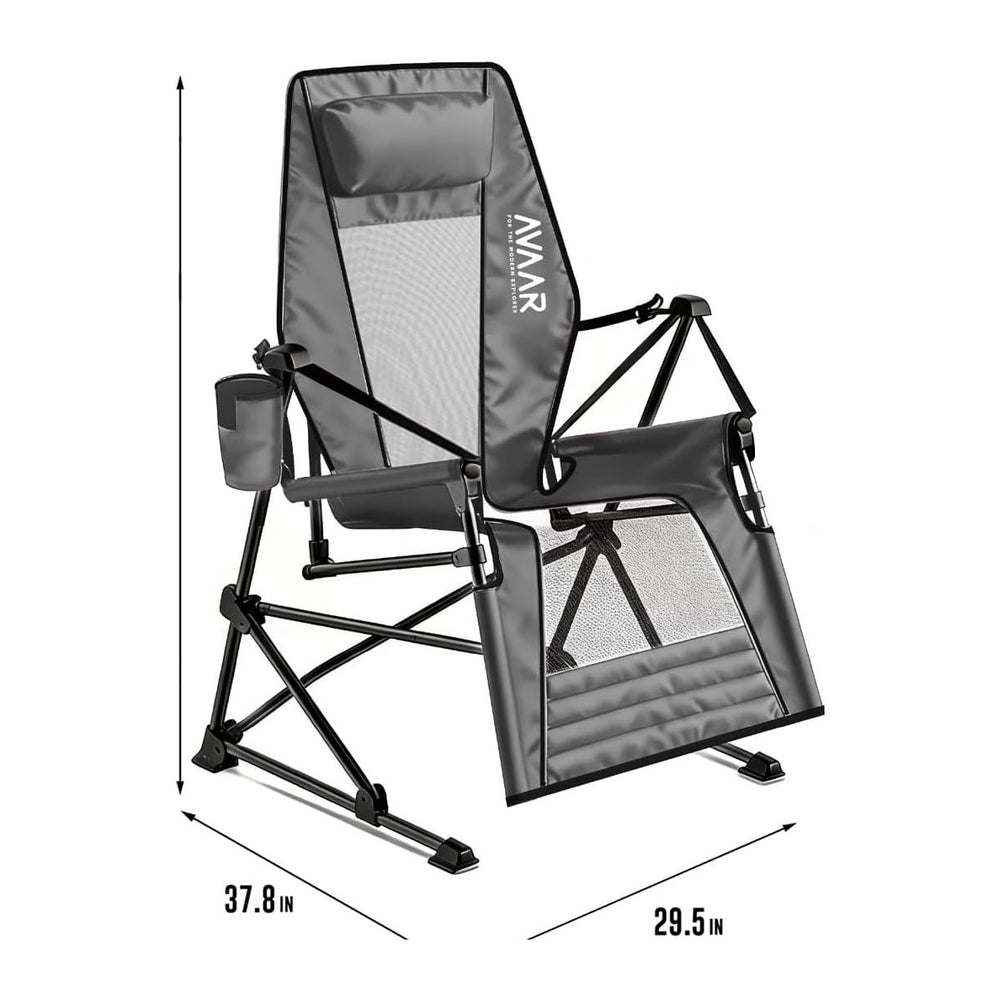 Go-Horizon Hammock Reclining Camping Chair 400 lbs,Full Lie-Flat Folding Chai...