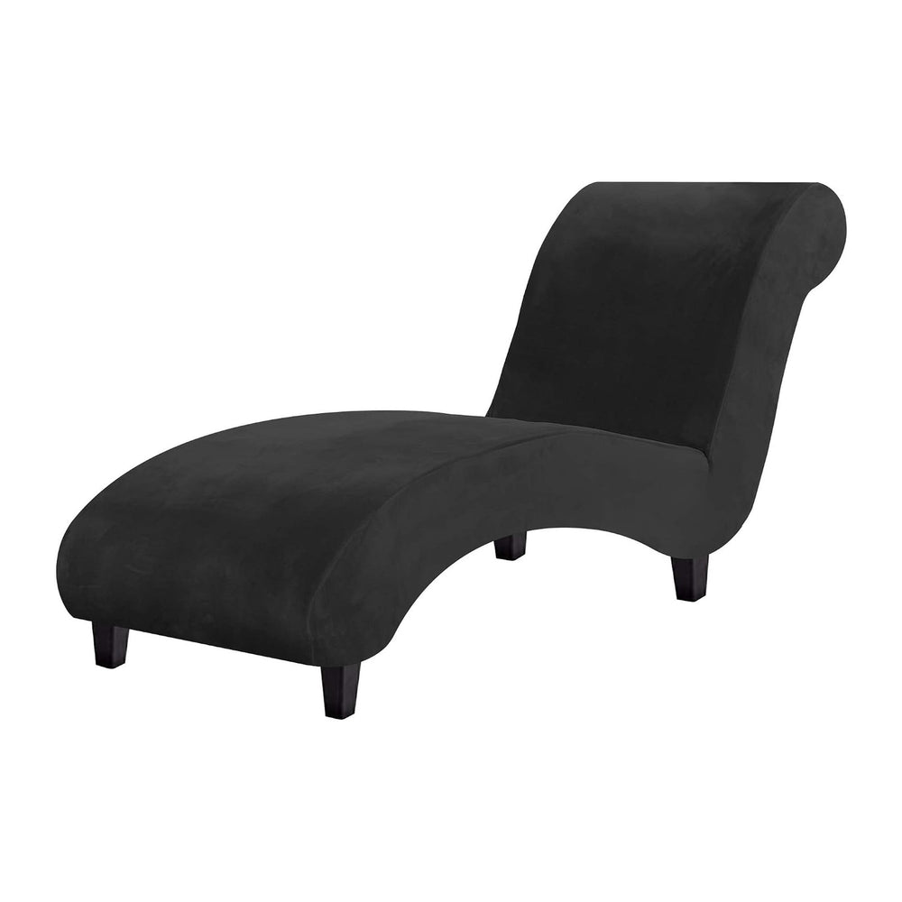 H.VERSAILTEX Chaise Lounge Cover Indoor Velvet Chaise Slipcover High Stretch ...