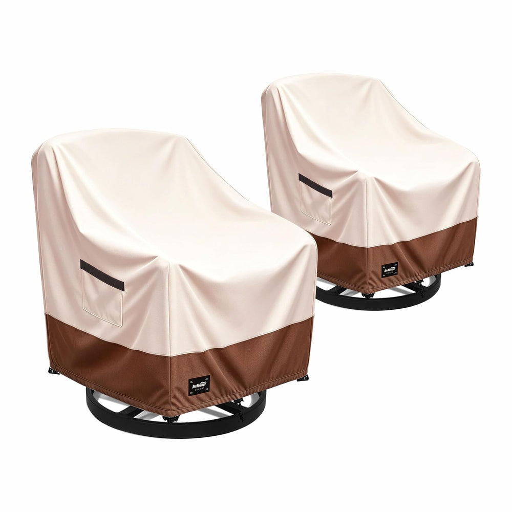 JinHrtoyi Outdoor Chair Covers 2 Pack,30Wx34Dx38H inches Patio Chair Cover,10...