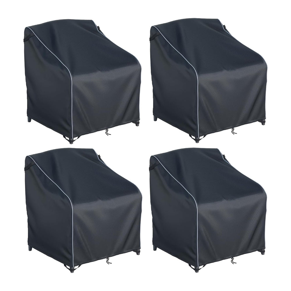 JINLI Waterproof Patio Adirondack Chair Cover 4-piece Set, Lawn/Garden Outdoo...