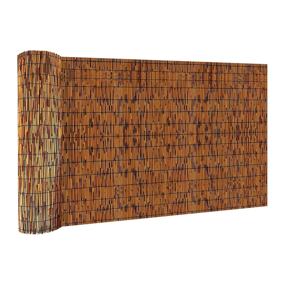 KOIUEYW Reed Fencing Rolls, 4 X 16FT Decorative Bamboo Fencing Roll Reed Scre...