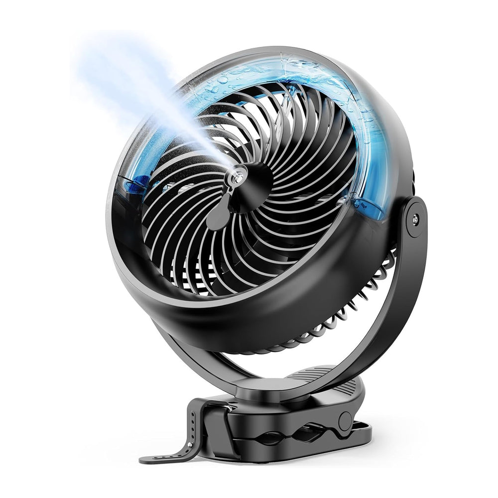 Koonie 8'' 10000mAh Battery Operated Misting Fan with Max. 48 Hrs Run...