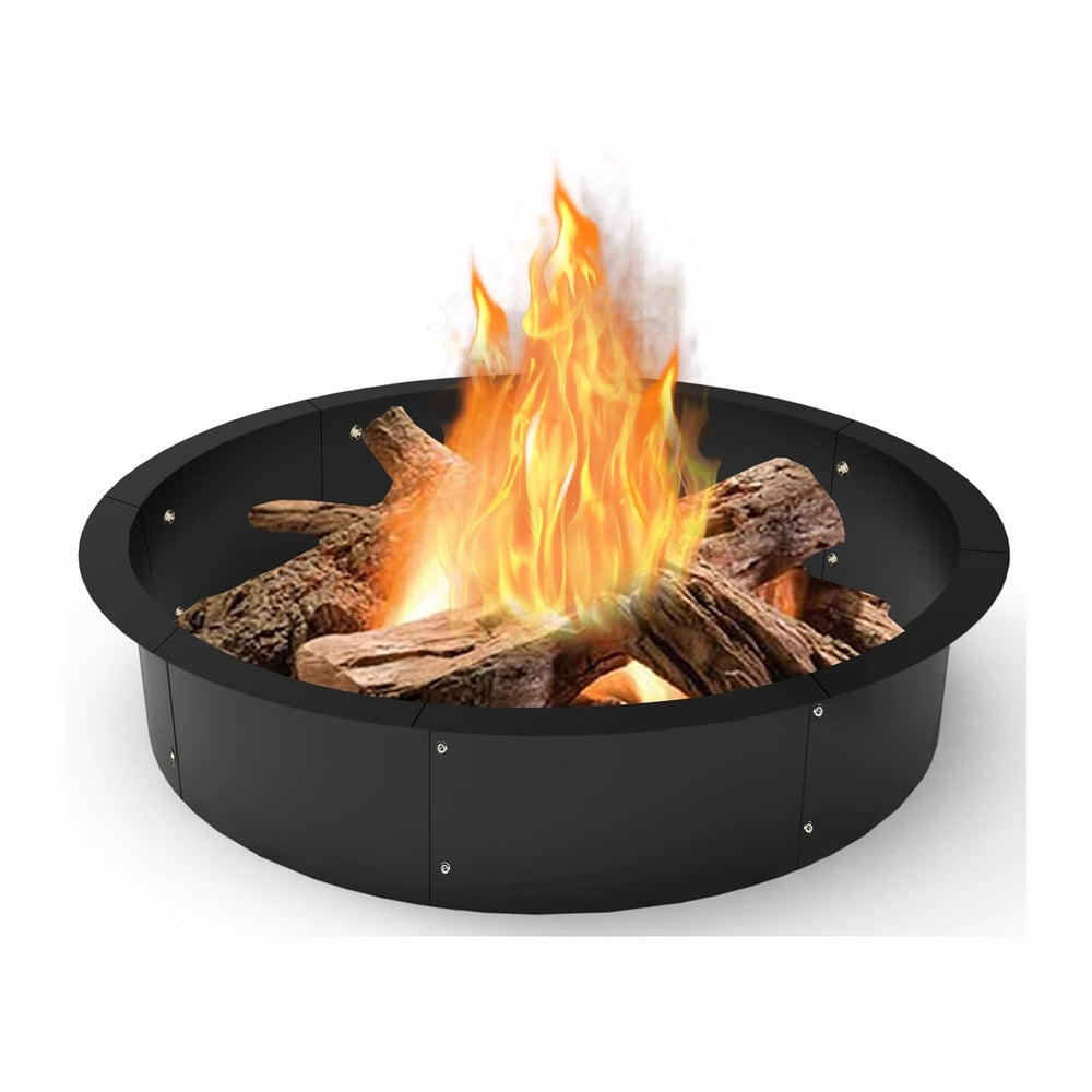 Koutemie Outdoor Fire Pit Ring Liner 40-Inch Outer/36-Inch Inner Diameter, He...