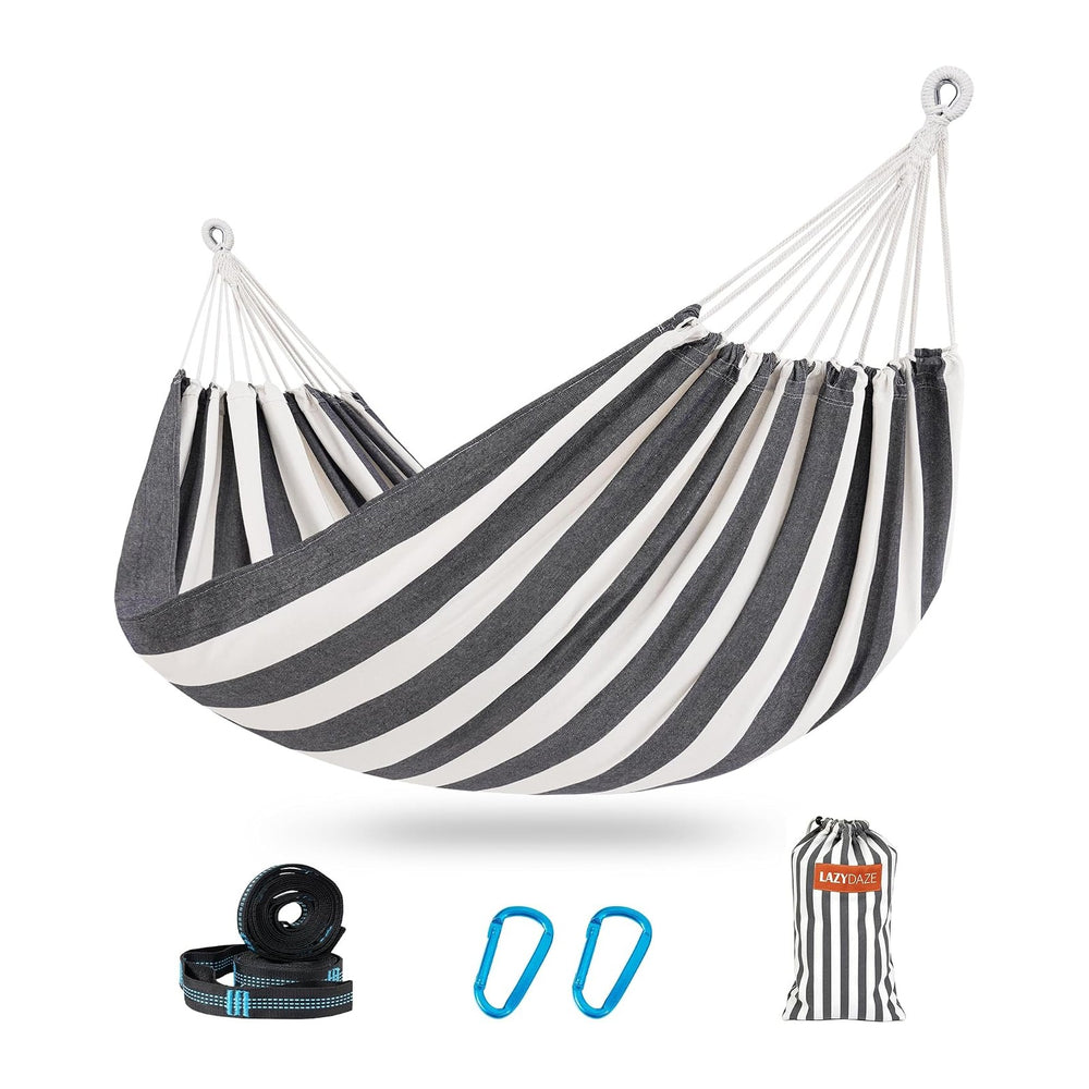 Lazy Daze XL Double Brazilian Hammock, Portable Cotton Camping Hammock