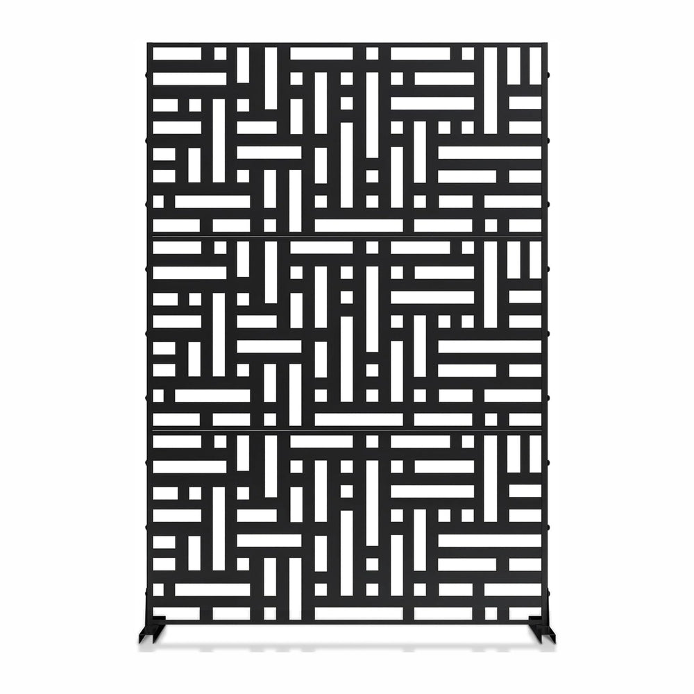 MTART Metal Privacy Screen 72" H x 47.2" Decorative Outdoor Privacy...