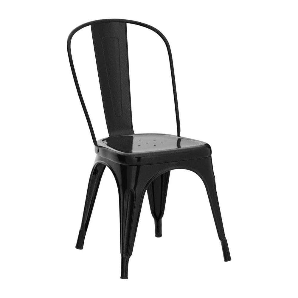 Nazhura Metal Dining Chair Farmhouse Tolix Style for Kitchen Dining Room Café...