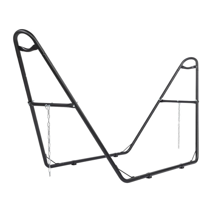 ONCLOUD Double Hammock Stand for Outside, Heavy Duty Hammock Frame for Backyard, Garden, Outdoor Hammock Stand Only, Fits 9 to 14 Foot Hammocks, 550 LBS (Black)