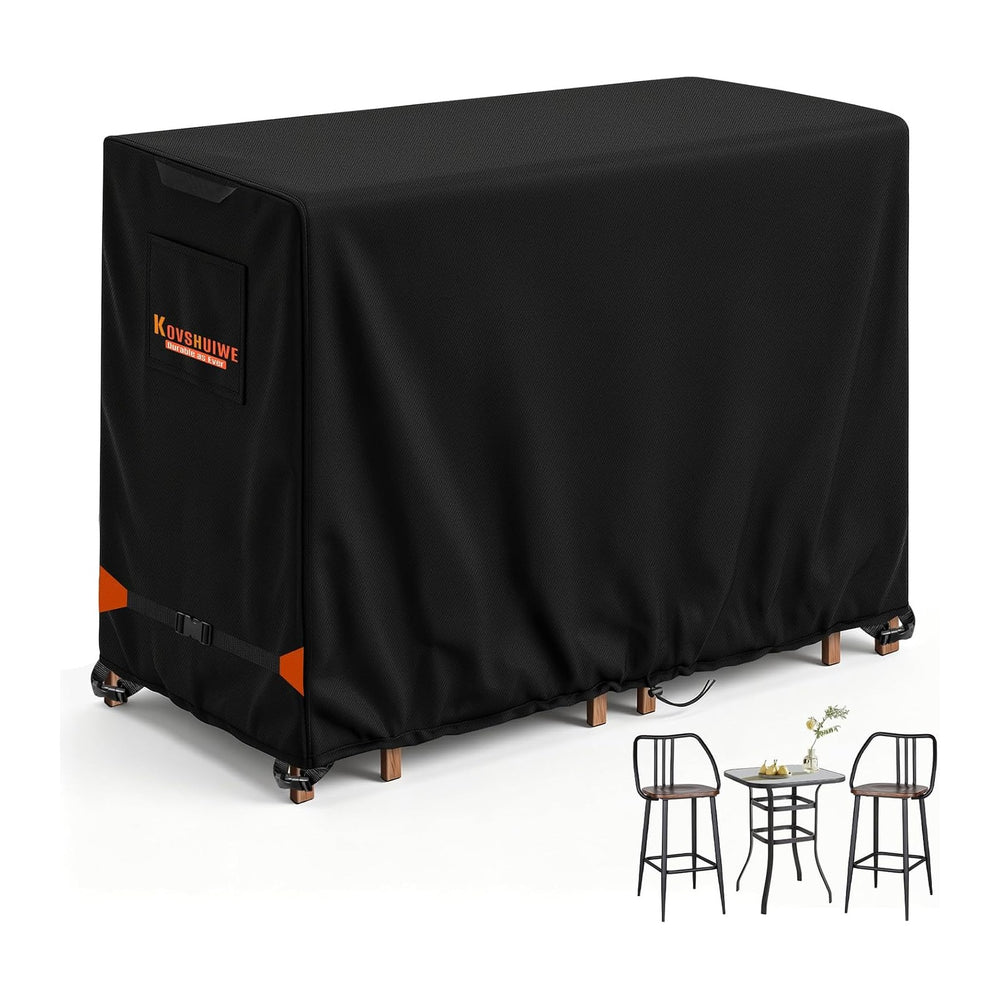 Patio Swivel Bar Set Covers for Bistro Sets 3 Piece Table and Chairs