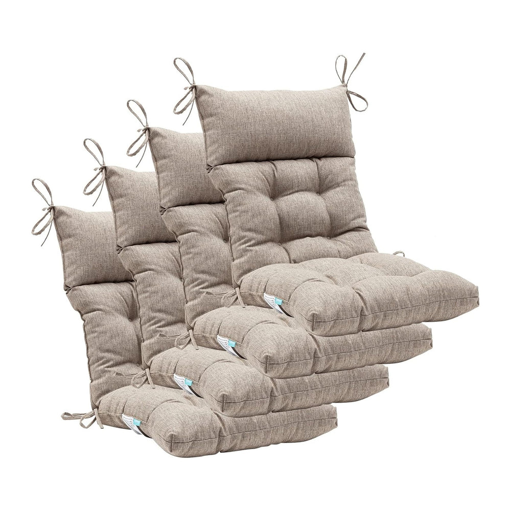 QILLOWAY Outdoor Rocking Chair Cushions Set of 2, 100% Polyester Waterproof P...