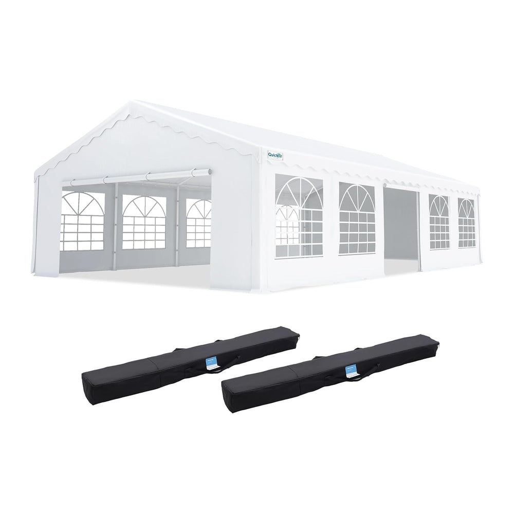 Quictent 20x30 Heavy Duty White Party Tent with Storage Bags