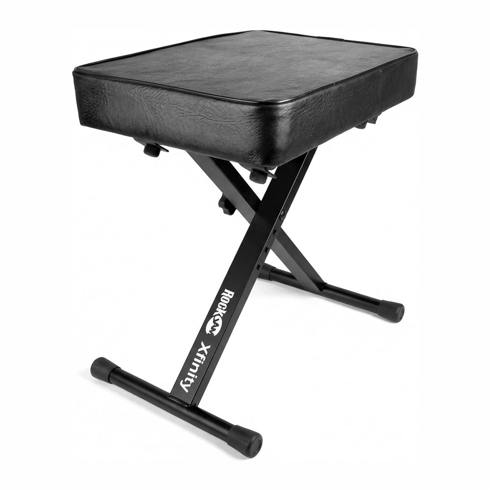 RockJam RJKBB100 Adjustable Padded Piano Bench, Keyboard Stool