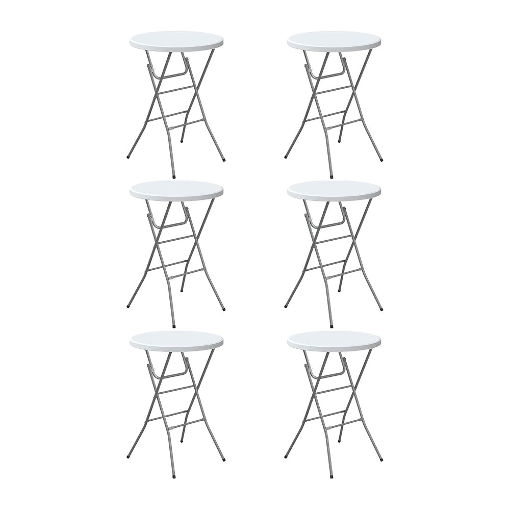 Round Folding Table, 32" Bar Height Tables for Parties and Commercial Ev...