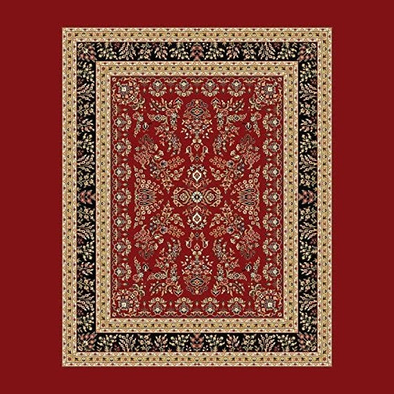 SAFAVIEH Area Rug 9x12 - Lyndhurst Collection - Large - Red & Black, Trad...
