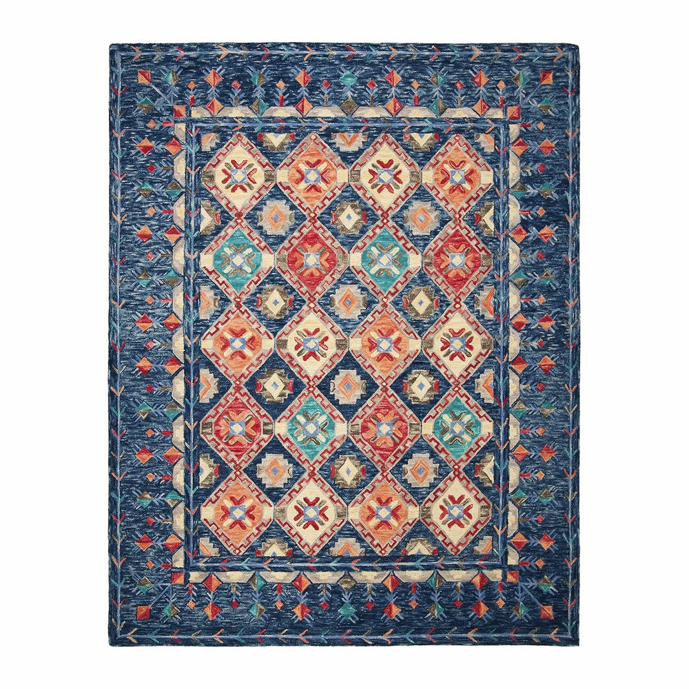SAFAVIEH Aspen Collection X-Large Area Rug - 11' x 15', Navy & Or...